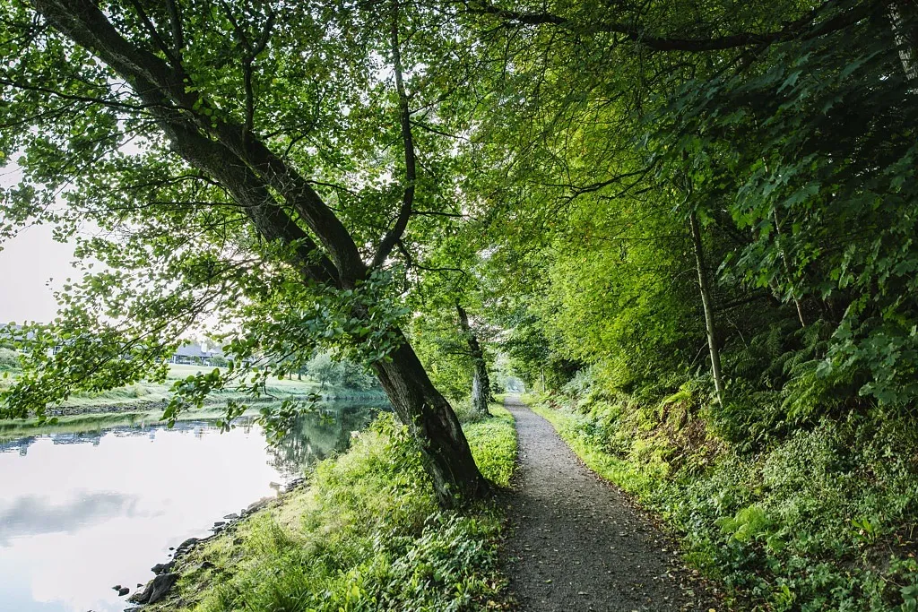 Promenadstig längs Ätran